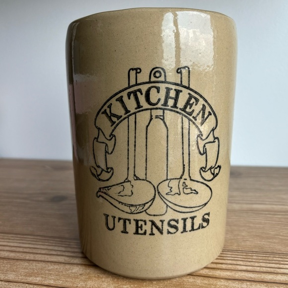 Vintage "Kitchen Utensils" Holder Pottery Pearsons Of Chesterfield England - Picture 2 of 8